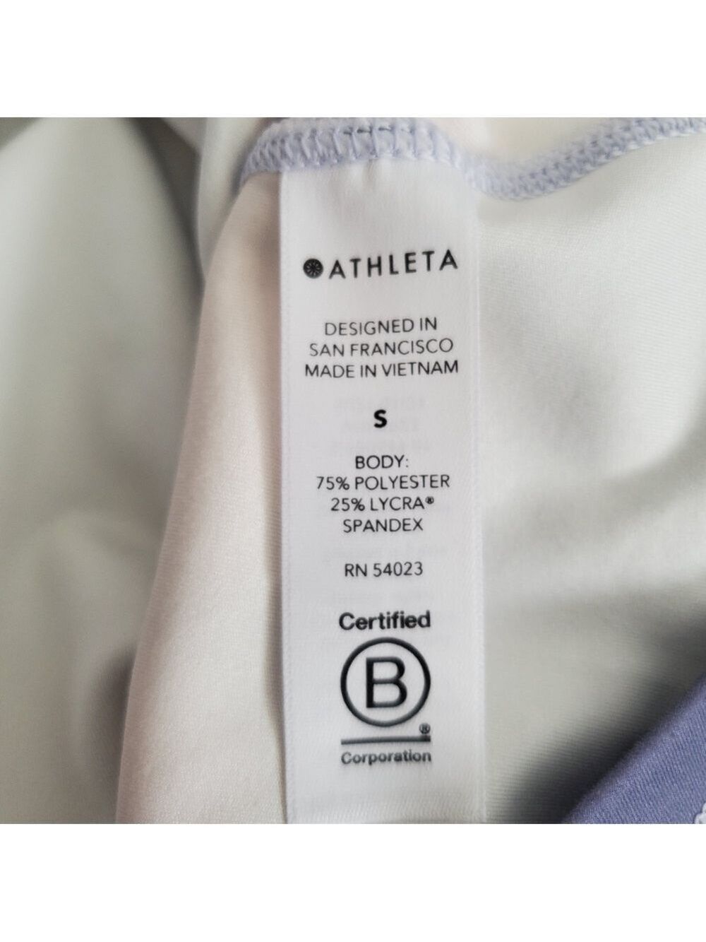ATHLETA SHANTI PRINT OMBRE CROP TANK RACERBACK WHITE ORANGE PURPLE WOMENS ( S ) - Picture 9 of 10